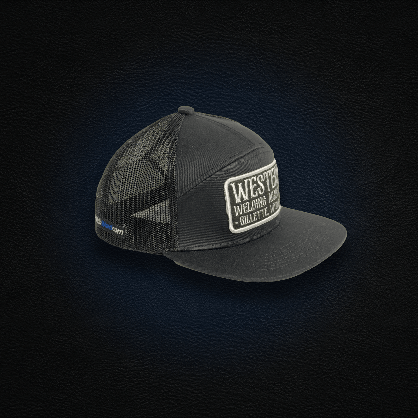 
                  
                    NEW Black WWA 7 Panel Hat with Square Patch
                  
                