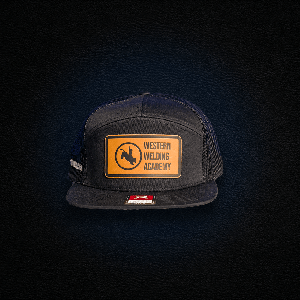 
                  
                    Black WWA Hat with Leather Patch
                  
                