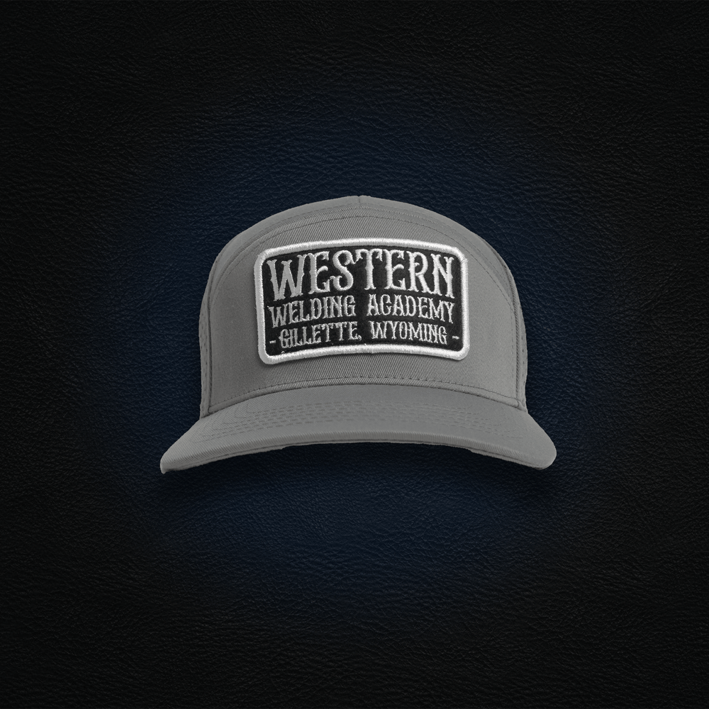 
                  
                    NEW Gray WWA 7 Panel Hat with Square Patch
                  
                