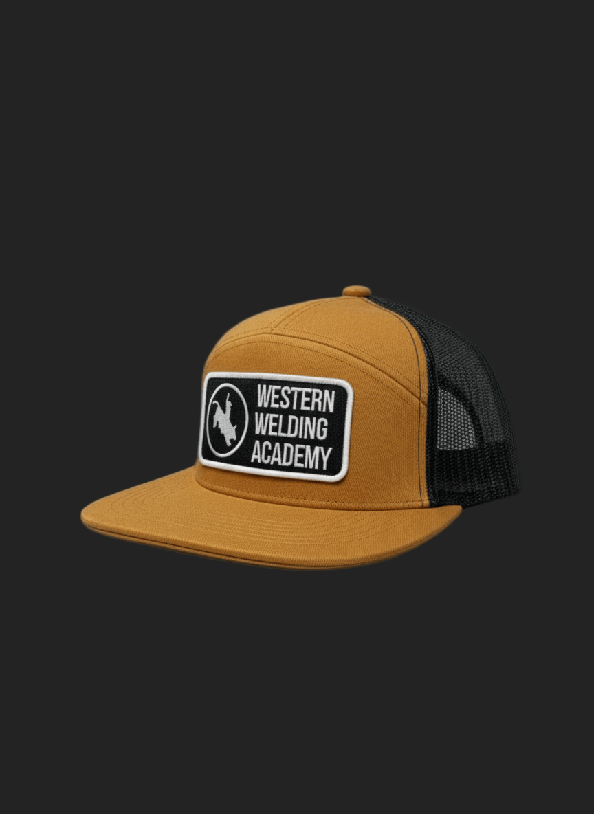 
                  
                    Western Welding Academy Original Logo 7-Panel Hat – Brown
                  
                