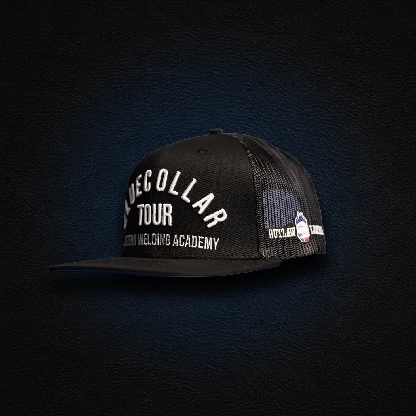 
                  
                    Black Blue Collar Tour Hat
                  
                