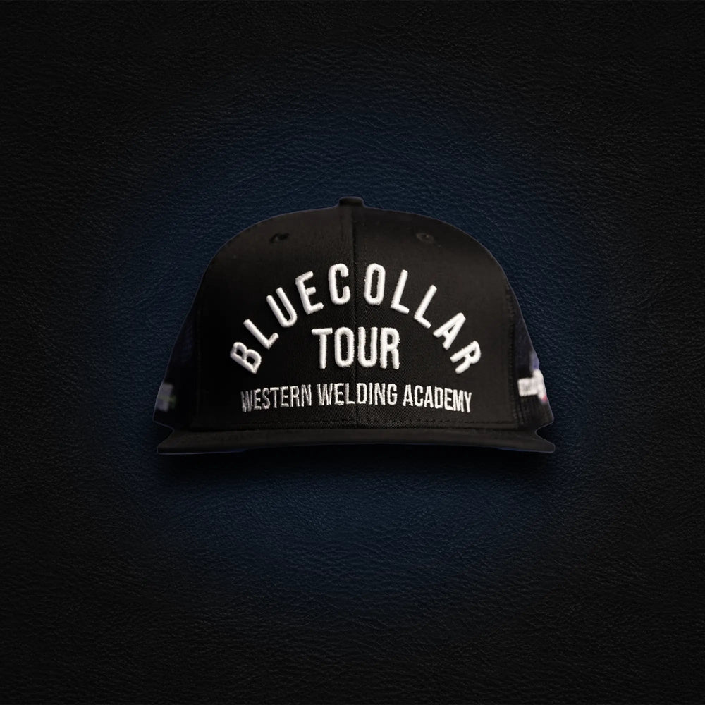 Black Blue Collar Tour Hat