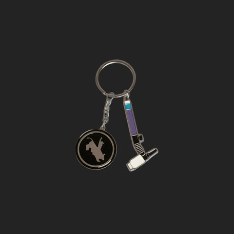 Western Welding Academy Metal Logo Keychain With Tig Torch